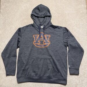 Auburn University Tigers Gray Hoodie Mens‎ XL Russel Athletics EUC